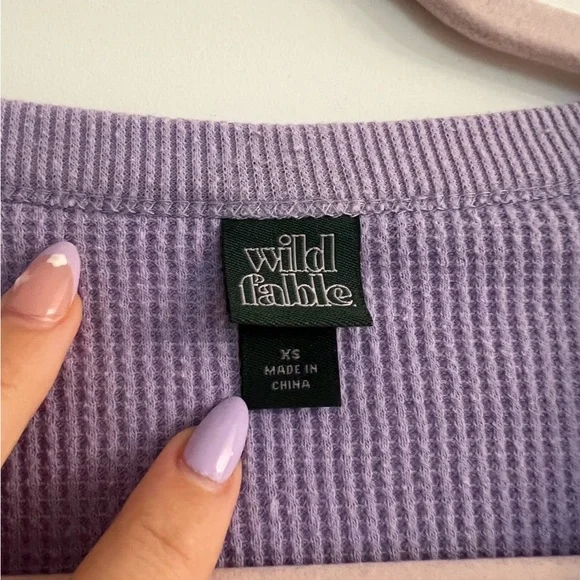 4/$20 Wild Fable Purple Women's Crop Top - Picture 3 of 3